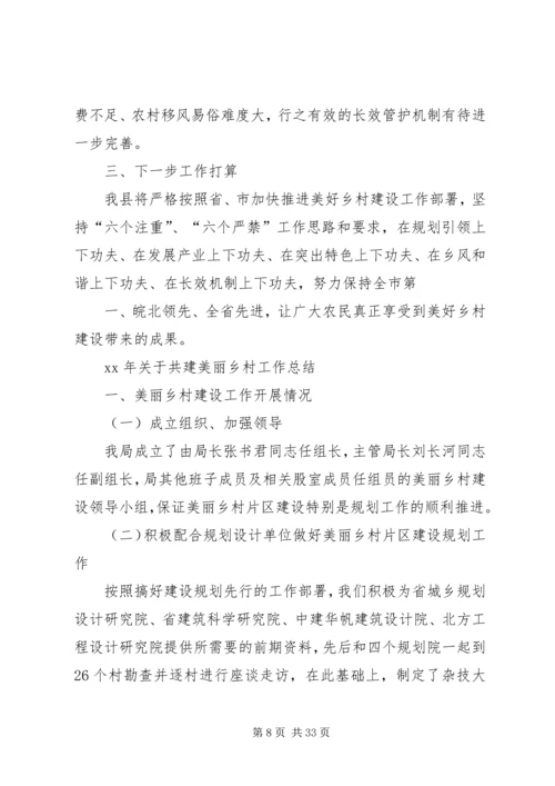 共建美丽乡村工作总结.docx