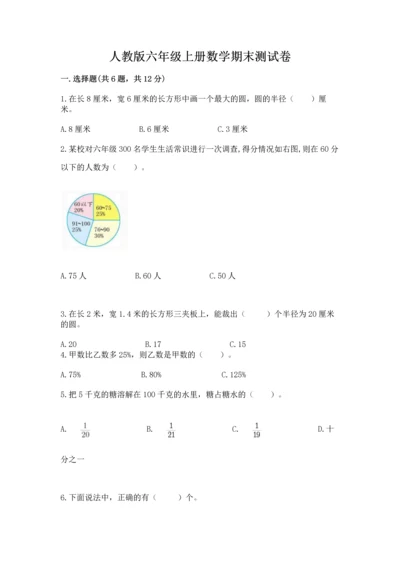 人教版六年级上册数学期末测试卷精品【黄金题型】.docx