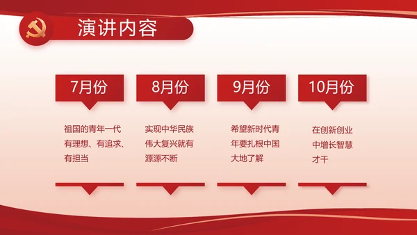 红色党建党支部述职报告计划PPT党课