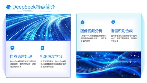 蓝色科技风Deepseek使用手册PPT