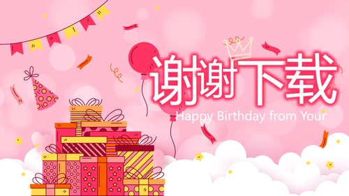 生日快乐生日派对纪念册动态PPT