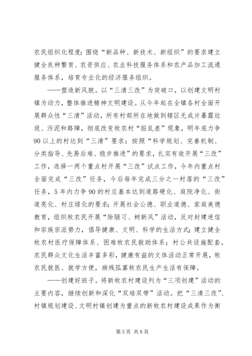 镇建设社会主义新农村实施方案.docx