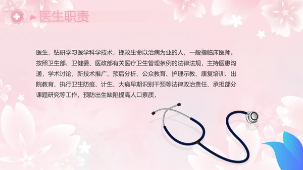 粉色唯美512国际护士节PPT动态模板
