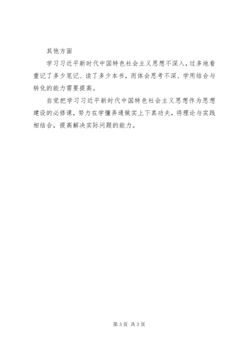 党员个人检视问题清单.docx