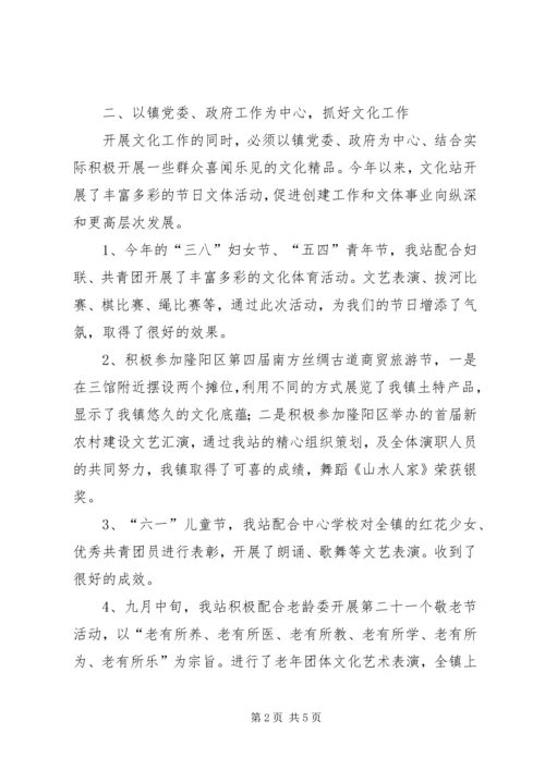 乡镇文化站工作总结_1.docx