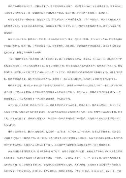 创业融资案例精析.docx