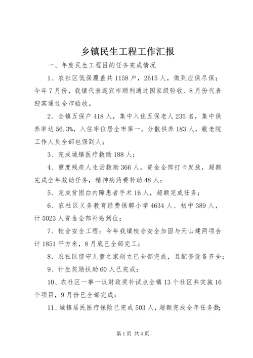 乡镇民生工程工作汇报.docx