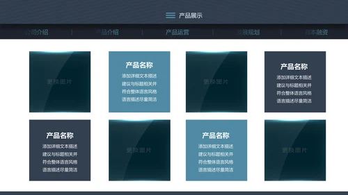 高端大气欧美风商业计划书ppt模板