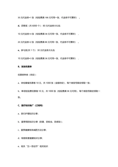 民营医院五月整体活动专项方案.docx
