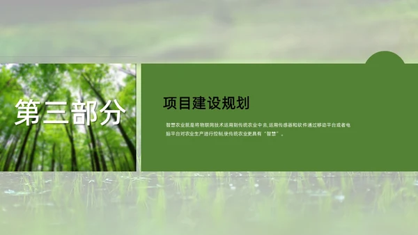 智慧农业禾苗水稻通用PPT模板
