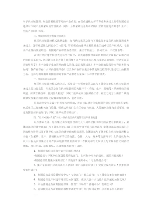 集团企业供应链管理之我见.docx