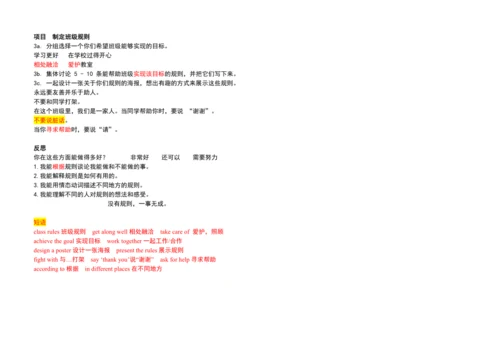 【课堂笔记】Unit 2 No Rules,No Order课文翻译与知识点解析讲义-2025春新人