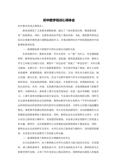 初中数学培训心得体会.docx