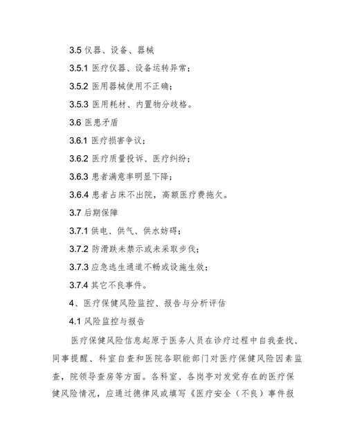 医疗保健风险管理方案