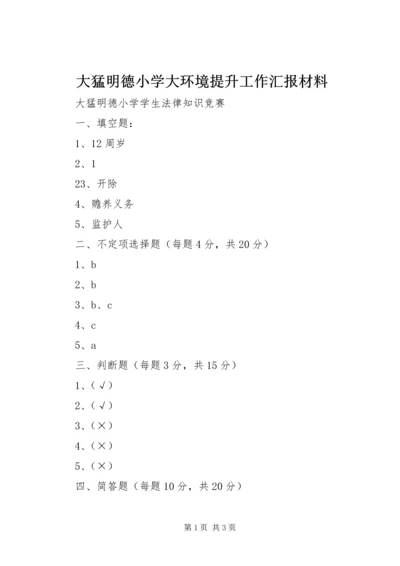 大猛明德小学大环境提升工作汇报材料 (4).docx