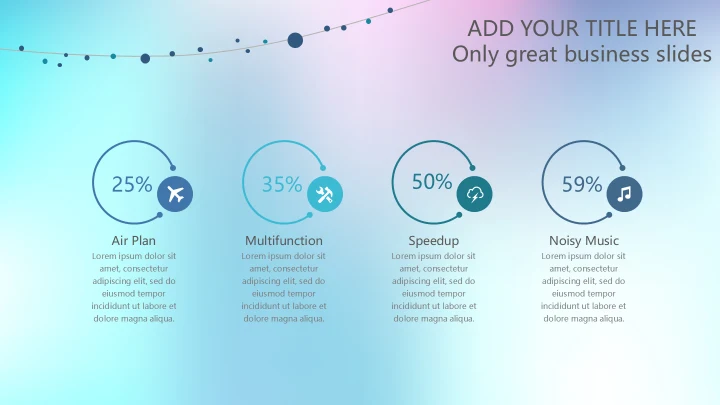 幻彩渐变英文商业计划书模板