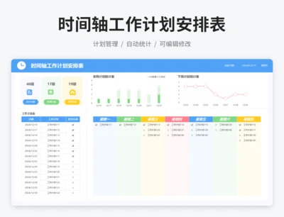 时间轴工作计划安排表