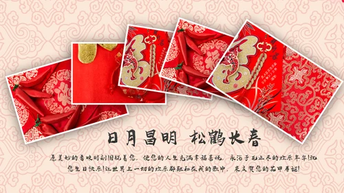 祝寿片头寿星寿宴庆典大寿拜寿PPT模板