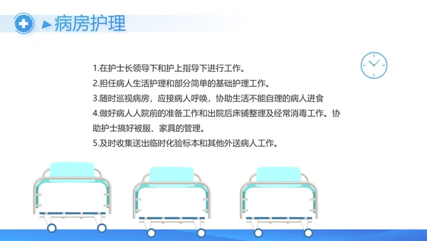 蓝色创意手术室医疗废物管理PPT动态模板
