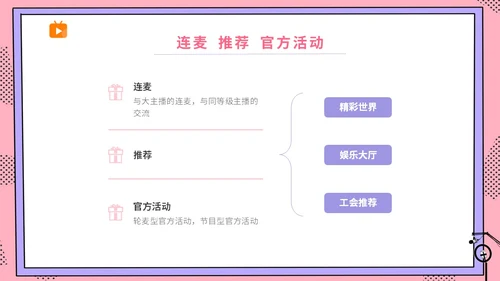 粉波普风插画简约商务公司企业主播直播学习培训宣传直播培训