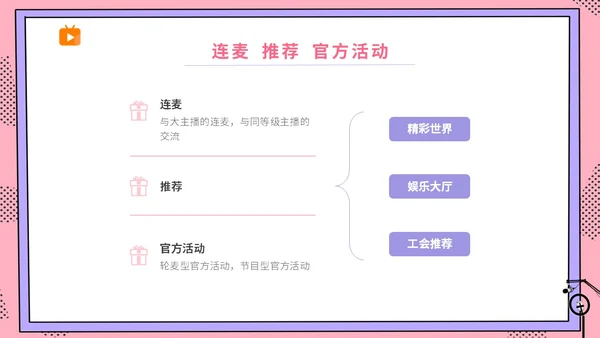 粉波普风插画简约商务公司企业主播直播学习培训宣传直播培训