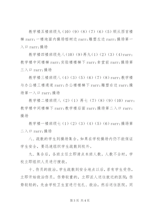 下塘中学消防应急疏散演练方案.docx