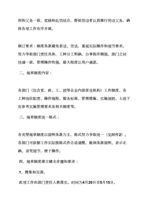 建立完善专项规章新规制度.docx