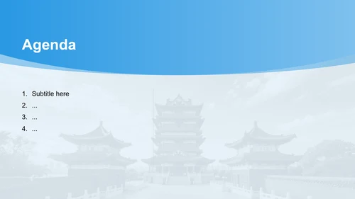 蓝色摄影风南昌红色旅游景点推荐PPT主题