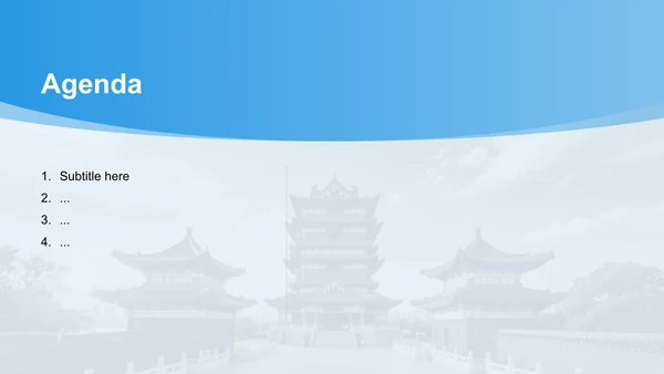 蓝色摄影风南昌红色旅游景点推荐PPT主题