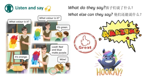 Unit 5 The colourful world Part A Let's talk（优课）课件