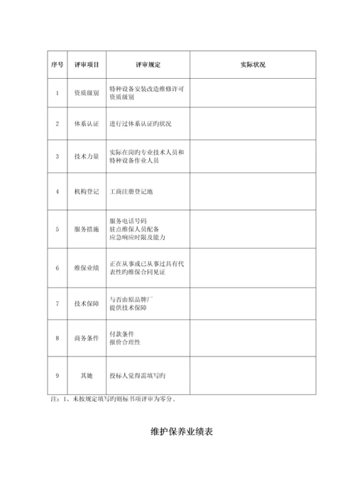 电梯维保全新招标专题方案.docx