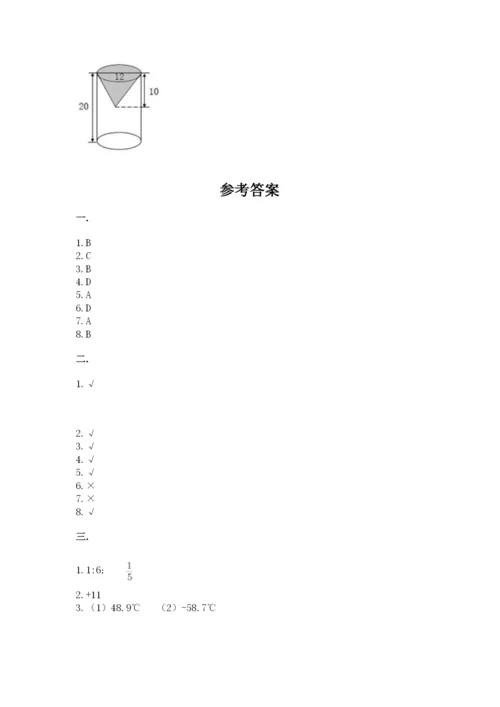 苏教版数学小升初模拟试卷含答案（名师推荐）.docx