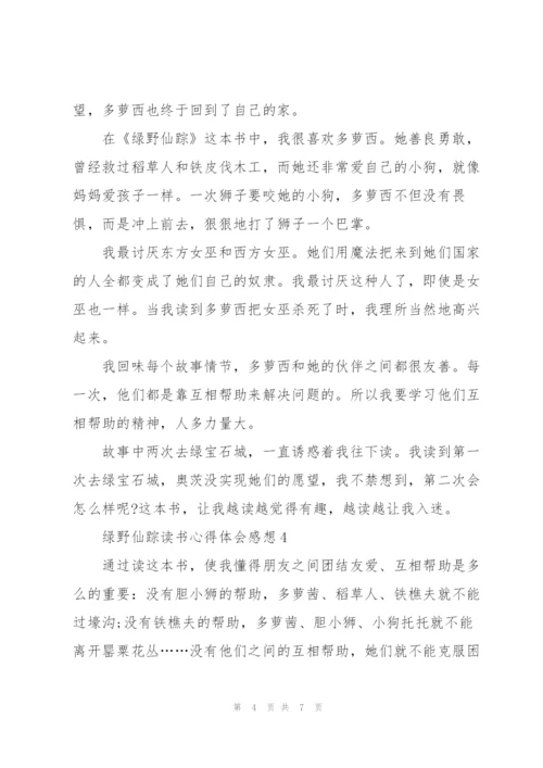 绿野仙踪读书心得体会感想.docx