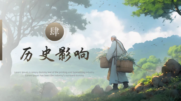 李时珍介绍中医药通用PPT模板