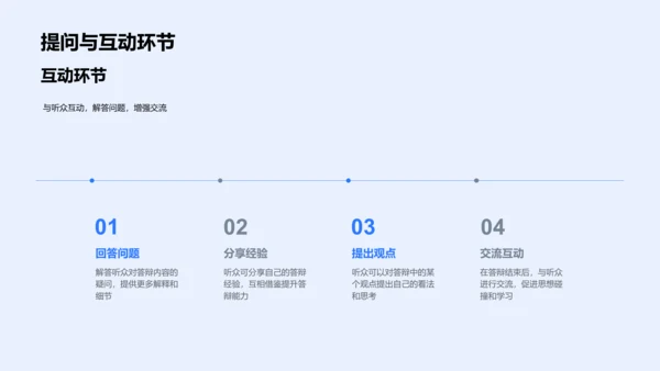 答辩技巧解析PPT模板