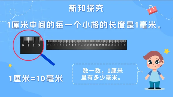 人教版数学三年级上册第三课测量PPT模板