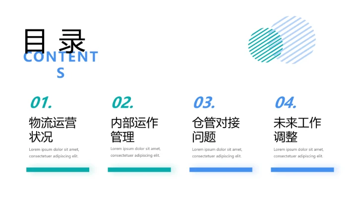 物流行业仓储物流运输管理通用PPT模版