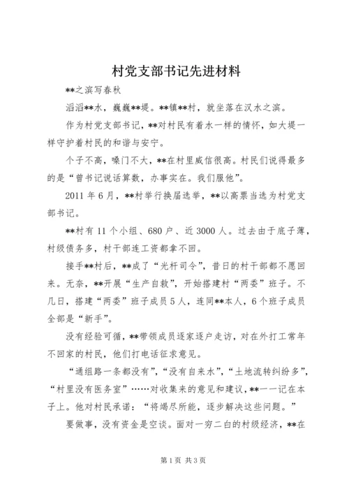 村党支部书记先进材料.docx