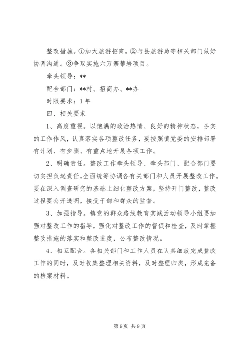 党的群众路线教育实践活动整改工作方案.docx