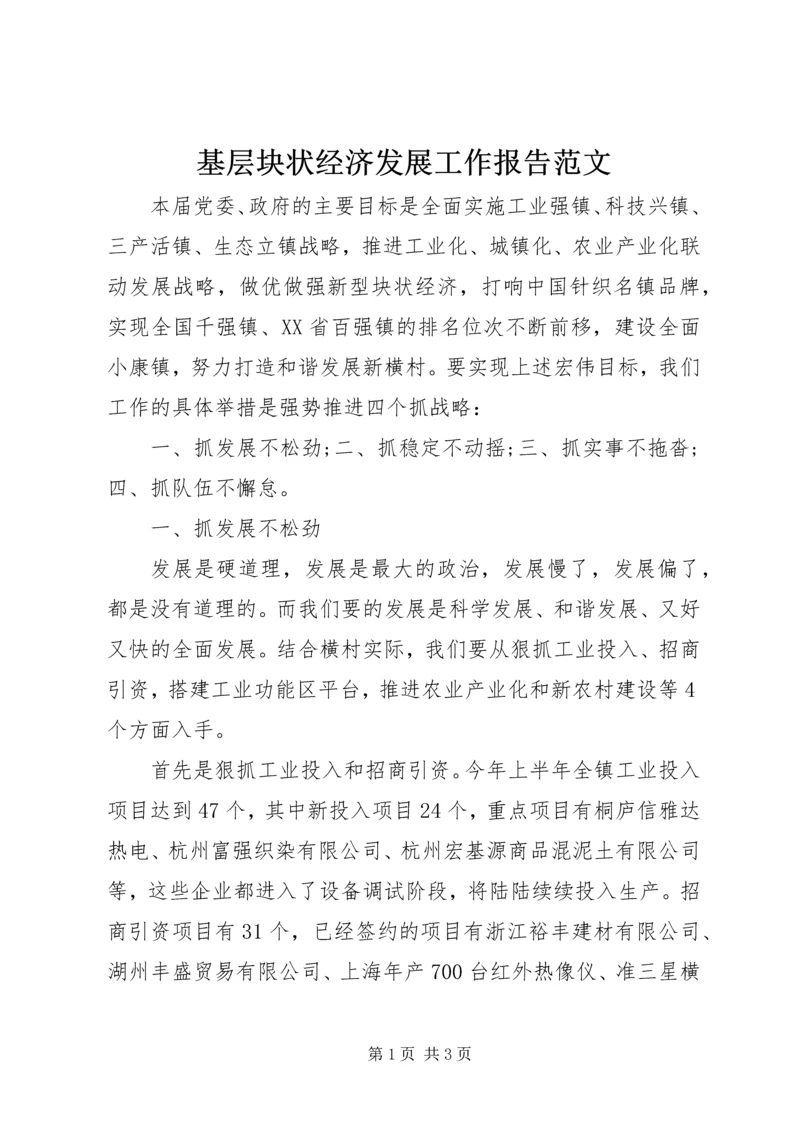 基层块状经济发展工作报告范文 (2).docx