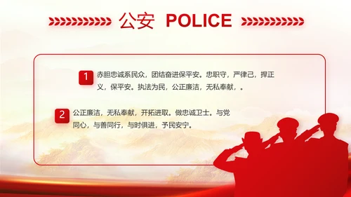红色大气城管执法工作汇报动态PPT模板
