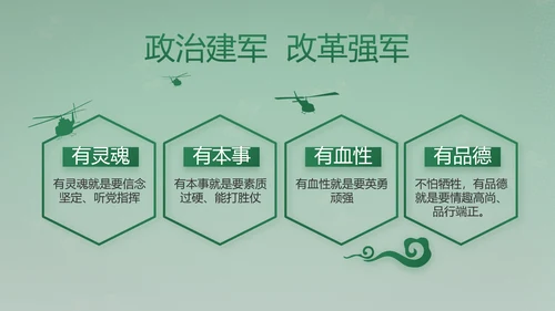 武警部队评选活动动态PPT