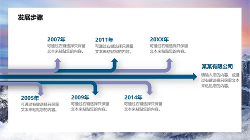 勇攀高峰企业文化宣传通用PPT模板