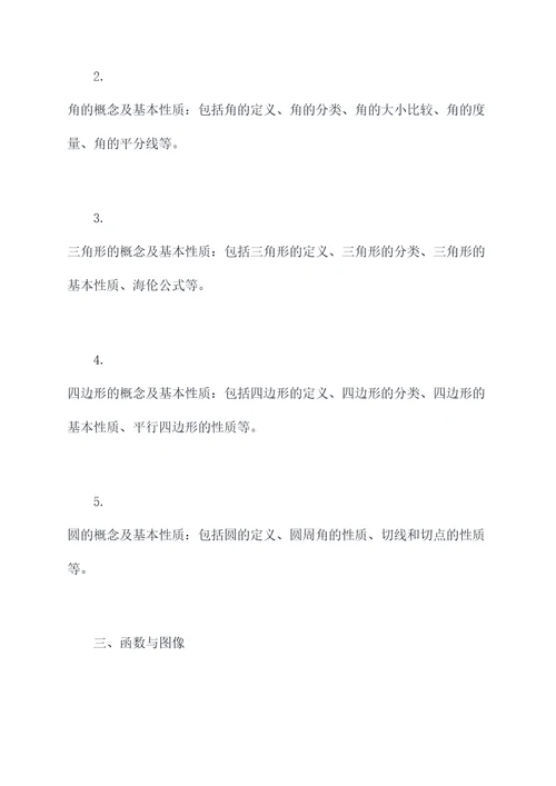 新高一必备初中数学知识点