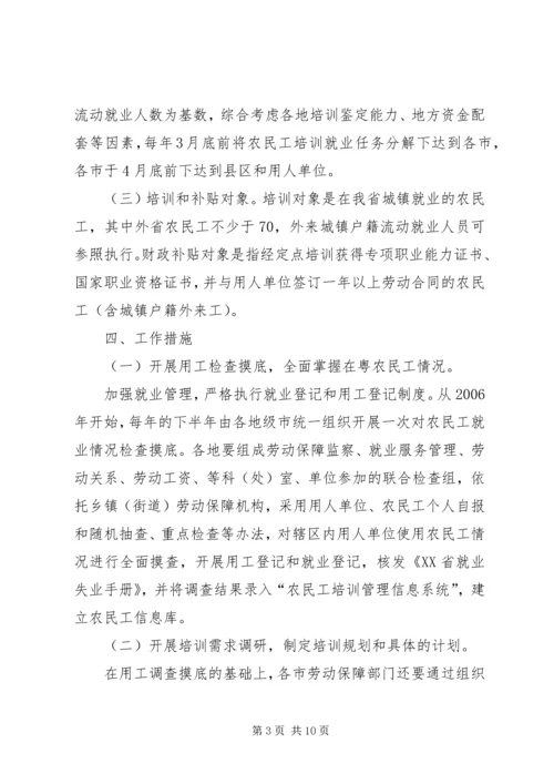 省农民工技能提升培训计划实施方案 (3).docx