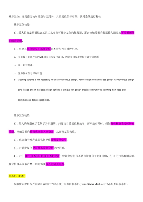 2023年数字IC招聘精选面试题.docx