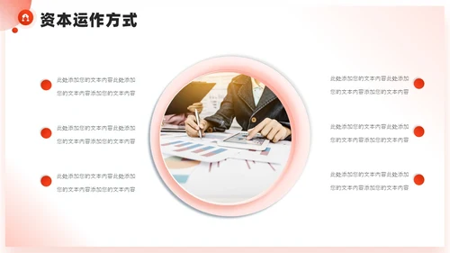 红色微粒体商业计划书PPT模板