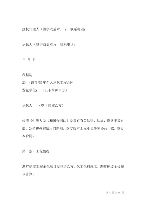 个人承包工程协议.docx