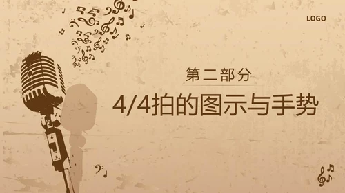 棕色复古怎样指挥唱歌PPT模板宣传PPT动态PPT