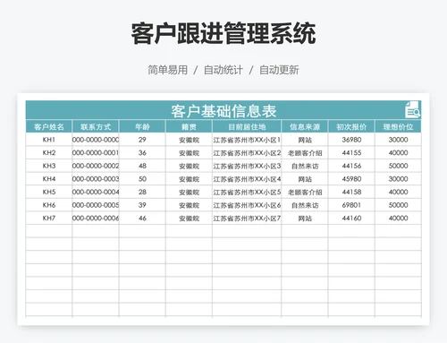 客户跟进管理系统